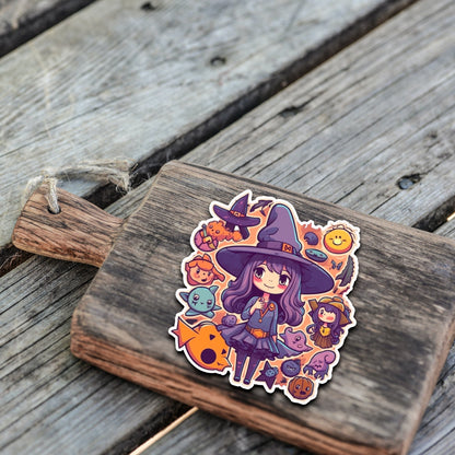 Niedliche Hexen Sticker | Hexen-Kollektion | StickerHelden | Vinyl | Holo Sticker| Wasserdicht | Zauber Sticker