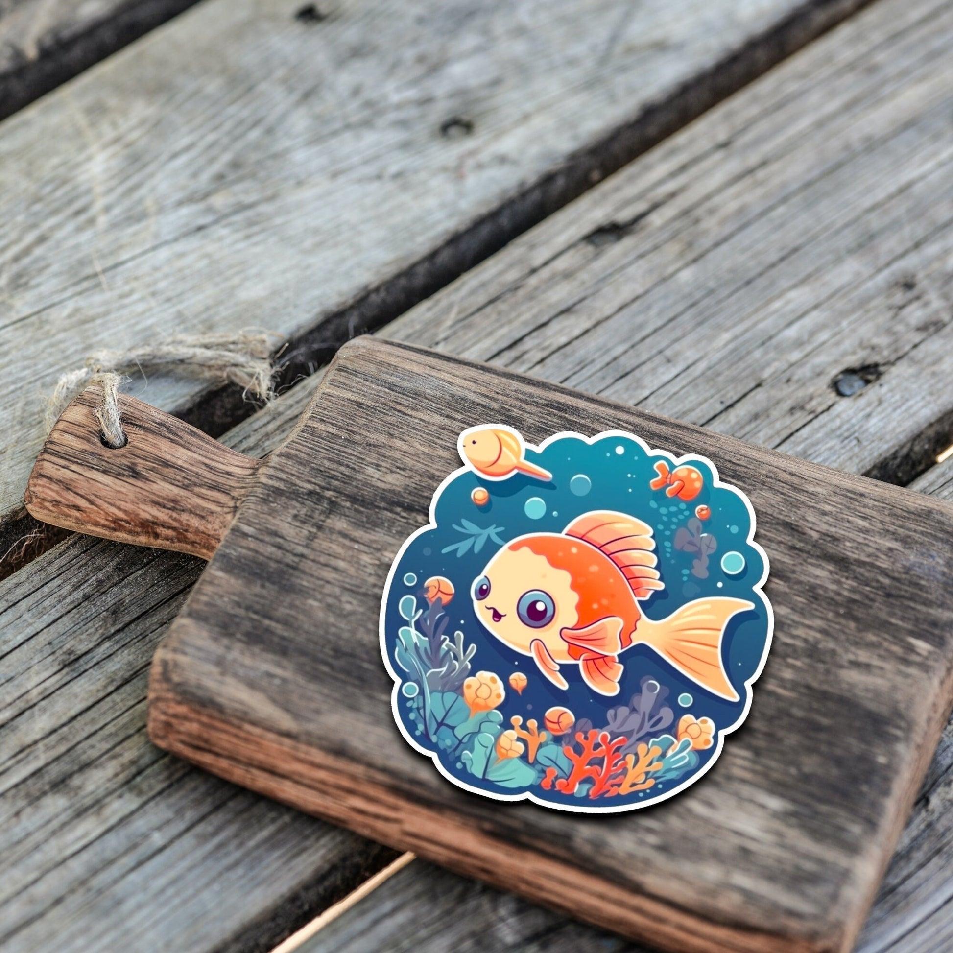 Niedliche Meeresbewohner Sticker | Sealife-Kollektion | Fisch | StickerHelden | Vinyl | Holo Sticker | Wasserdicht