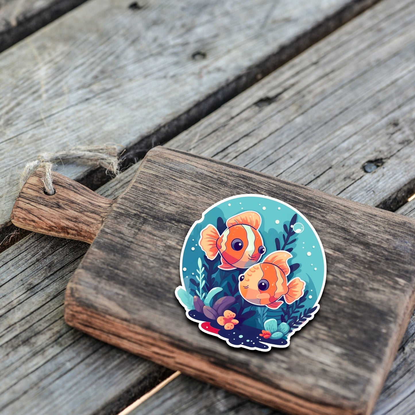 Niedliche Meeresbewohner Sticker | Sealife-Kollektion | Fisch | StickerHelden | Vinyl | Holo Sticker | Wasserdicht