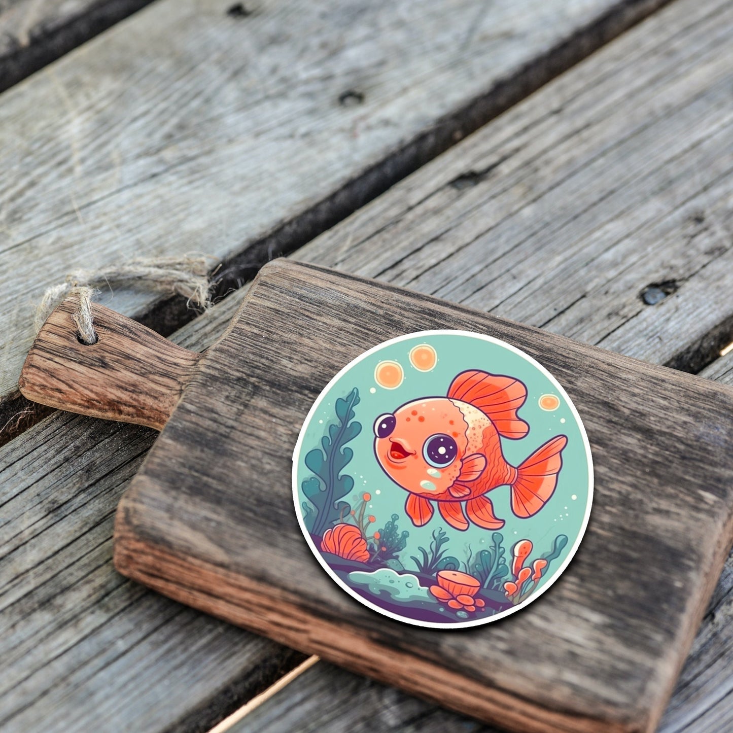 Niedliche Meeresbewohner Sticker | Sealife-Kollektion | Fisch | StickerHelden | Vinyl | Holo Sticker | Wasserdicht
