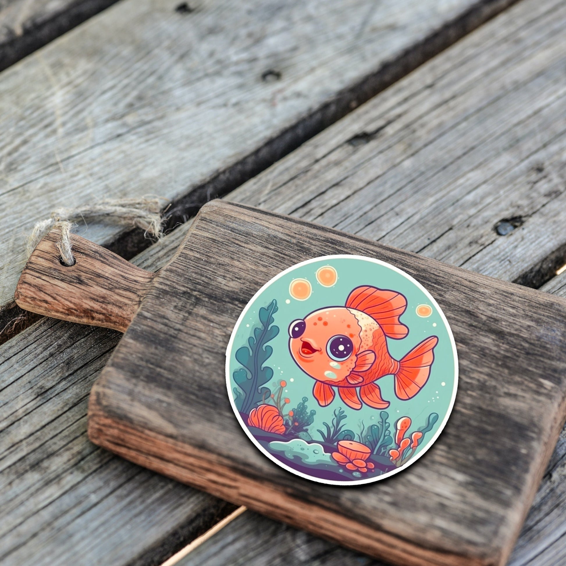 Niedliche Meeresbewohner Sticker | Sealife-Kollektion | Fisch | StickerHelden | Vinyl | Holo Sticker | Wasserdicht