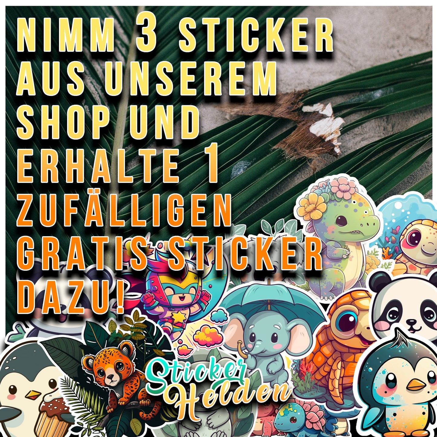 Niedliche Elefanten Sticker | Elefanten-Kollektion | StickerHelden | Vinyl | Holo Sticker| Wasserdicht