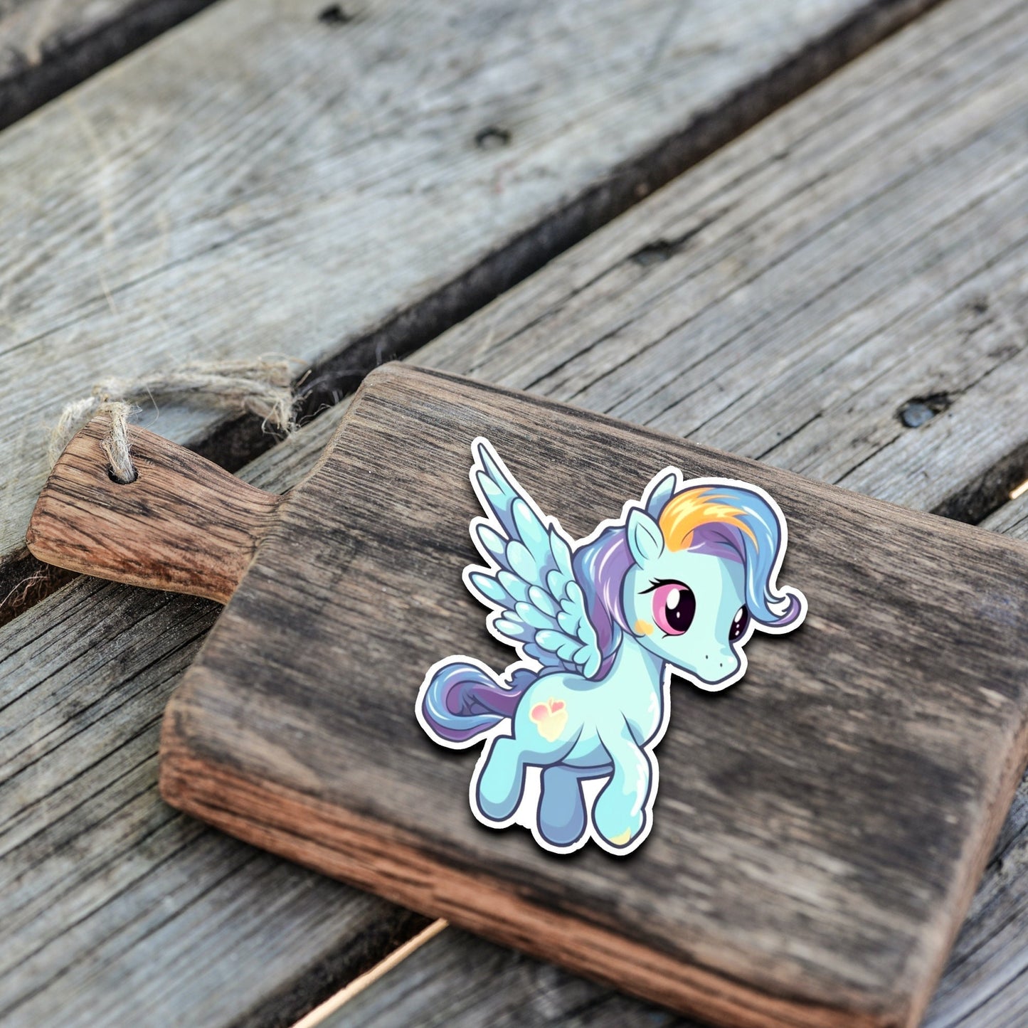 Niedliche Pegasus Sticker | Pegasus-Kollektion | StickerHelden | Vinyl | Holo Sticker| Wasserdicht | Pferde Sticker