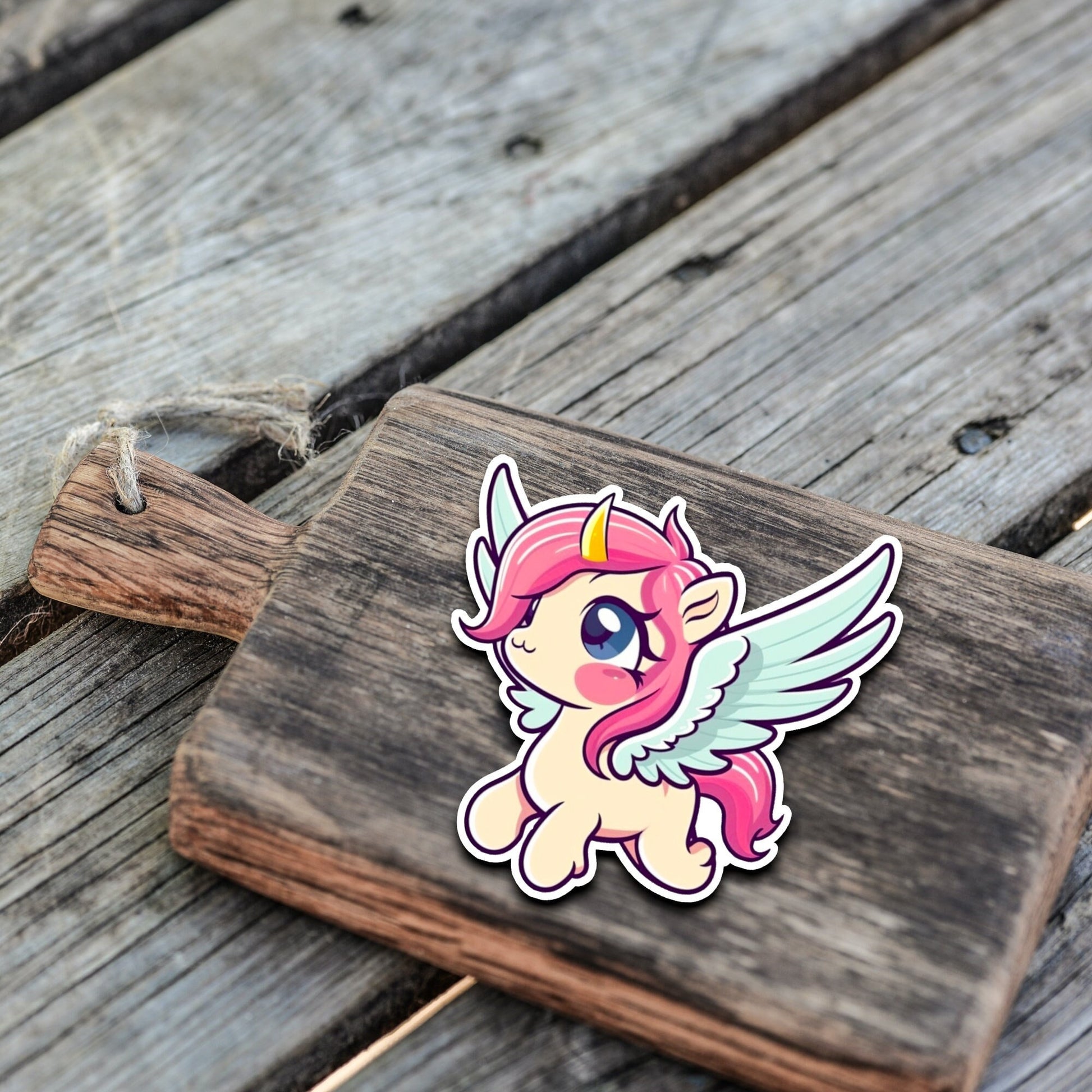 Niedliche Pegasus Sticker | Pegasus-Kollektion | StickerHelden | Vinyl | Holo Sticker| Wasserdicht | Pferde Sticker