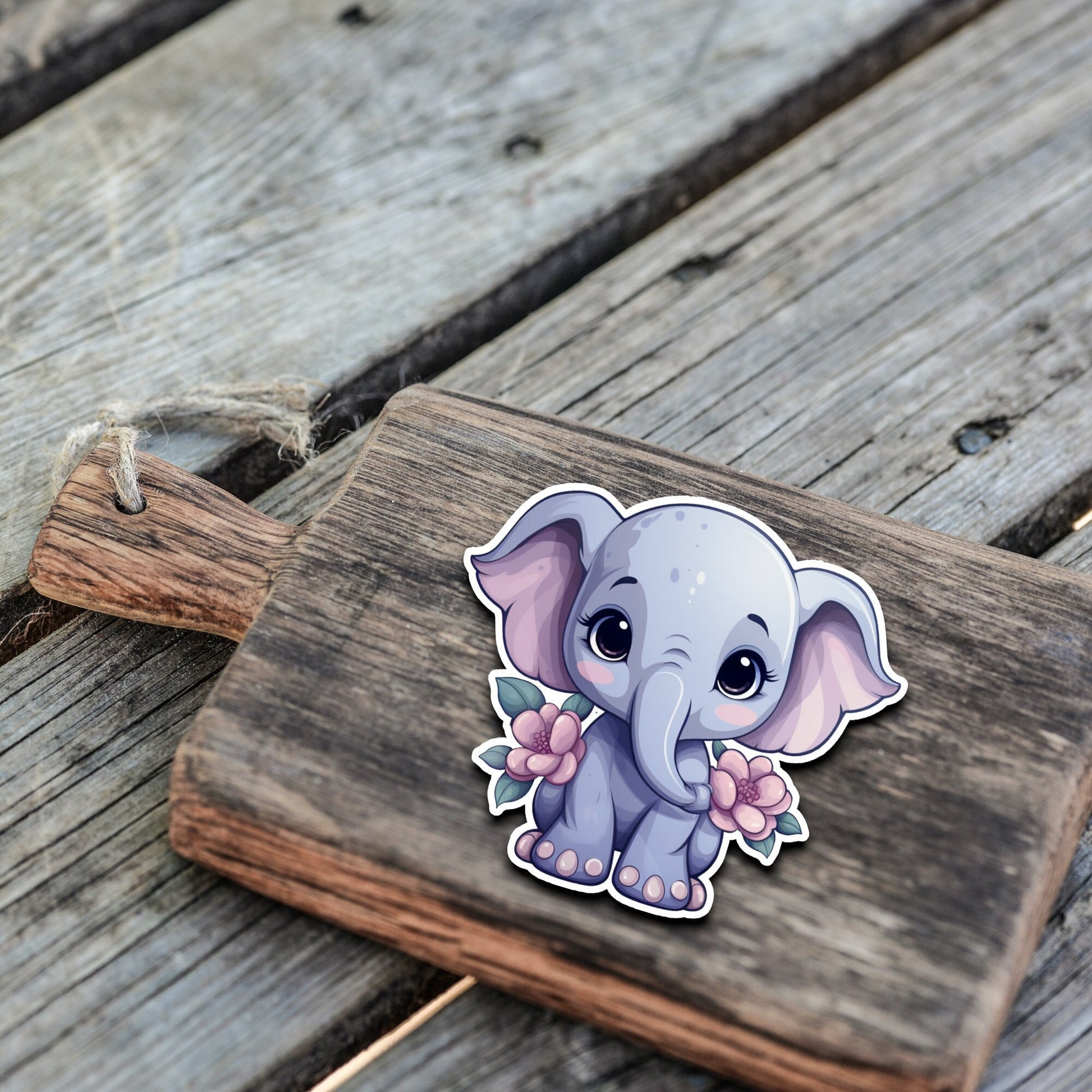 Niedliche Elefanten Sticker | Elefanten-Kollektion | StickerHelden | Vinyl | Holo Sticker| Wasserdicht