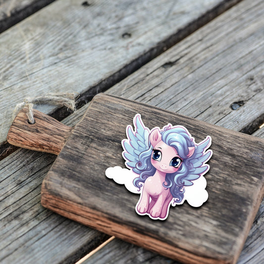 Niedliche Pegasus Sticker | Pegasus-Kollektion | StickerHelden | Vinyl | Holo Sticker| Wasserdicht | Pferde Sticker