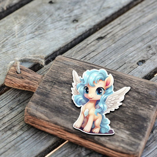 Niedliche Pegasus Sticker | Pegasus-Kollektion | StickerHelden | Vinyl | Holo Sticker| Wasserdicht | Pferde Sticker