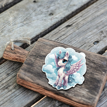 Niedliche Pegasus Sticker | Pegasus-Kollektion | StickerHelden | Vinyl | Holo Sticker| Wasserdicht | Pferde Sticker