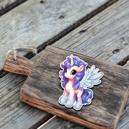 Niedliche Pegasus Sticker | Pegasus-Kollektion | StickerHelden | Vinyl | Holo Sticker| Wasserdicht | Pferde Sticker