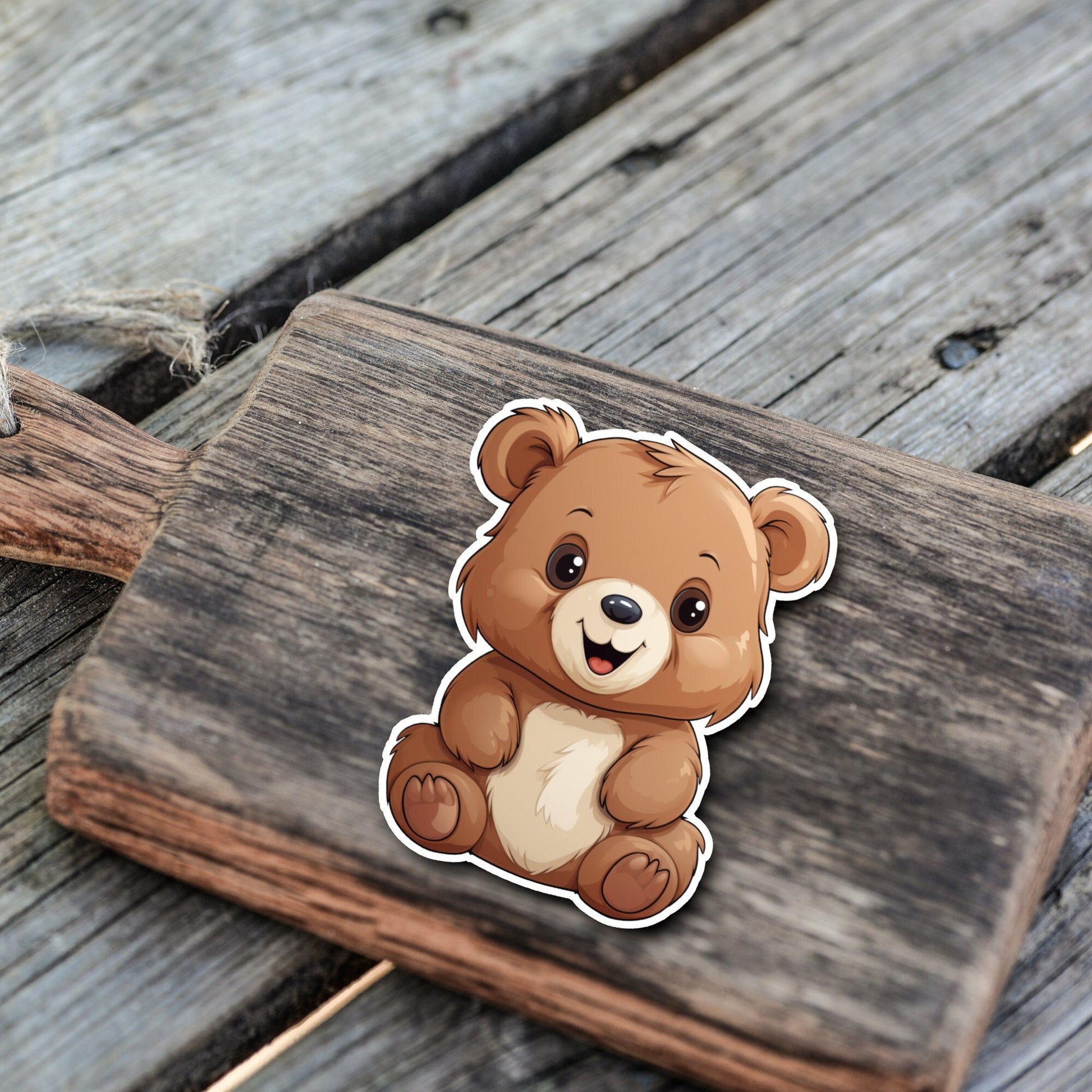 Niedliche Teddybär Kumpel Sticker | Teddybär-Kollektion | Vinyl | Holo Sticker | Wasserfest | StickerHelden | Wasserdicht