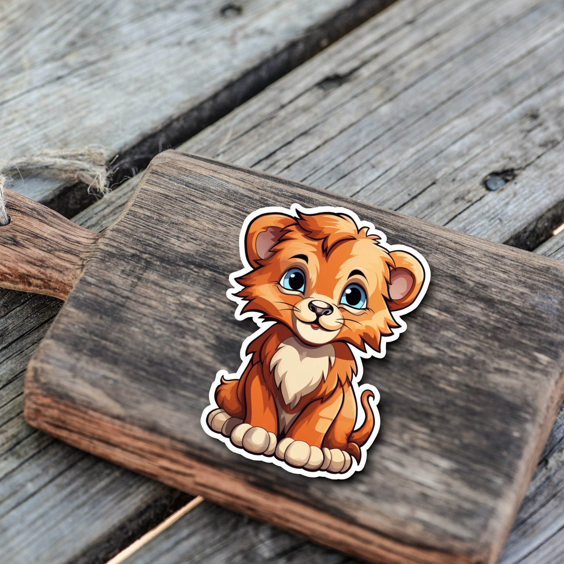 Niedlicher Löwen Sticker | Dschungel-Kollektion | StickerHelden | Vinyl | Holo Sticker| Wasserdicht