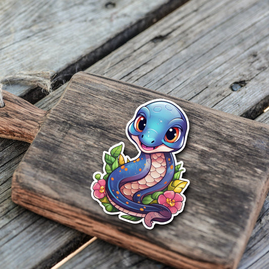 Niedliche Meeresbewohner Sticker | Sealife-Kollektion | Seeschlange | StickerHelden | Vinyl | Holo Sticker | Wasserdicht