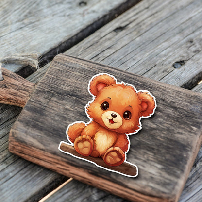 Niedliche Teddybär Kumpel Sticker | Teddybär-Kollektion | Vinyl | Holo Sticker | Wasserfest | StickerHelden | Wasserdicht