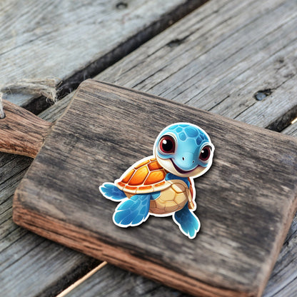 Niedliche Schildkröten Sticker 2.0 | Schildkröten-Kollektion | StickerHelden | Vinyl | Holo Sticker | Wasserdicht