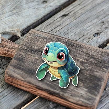 Niedliche Schildkröten Sticker 2.0 | Schildkröten-Kollektion | StickerHelden | Vinyl | Holo Sticker | Wasserdicht