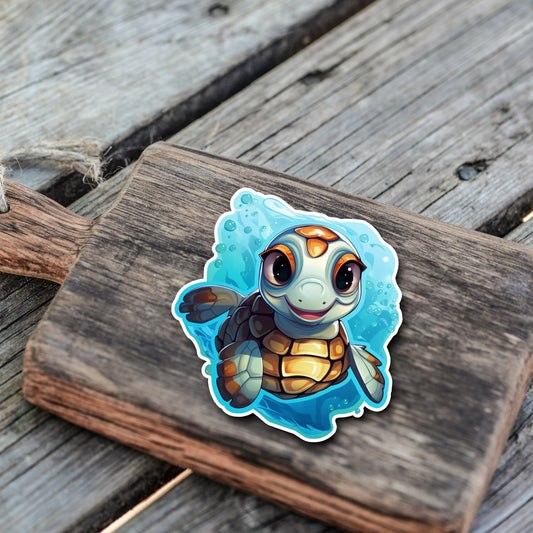 Niedliche Schildkröten Sticker 2.0 | Schildkröten-Kollektion | StickerHelden | Vinyl | Holo Sticker | Wasserdicht