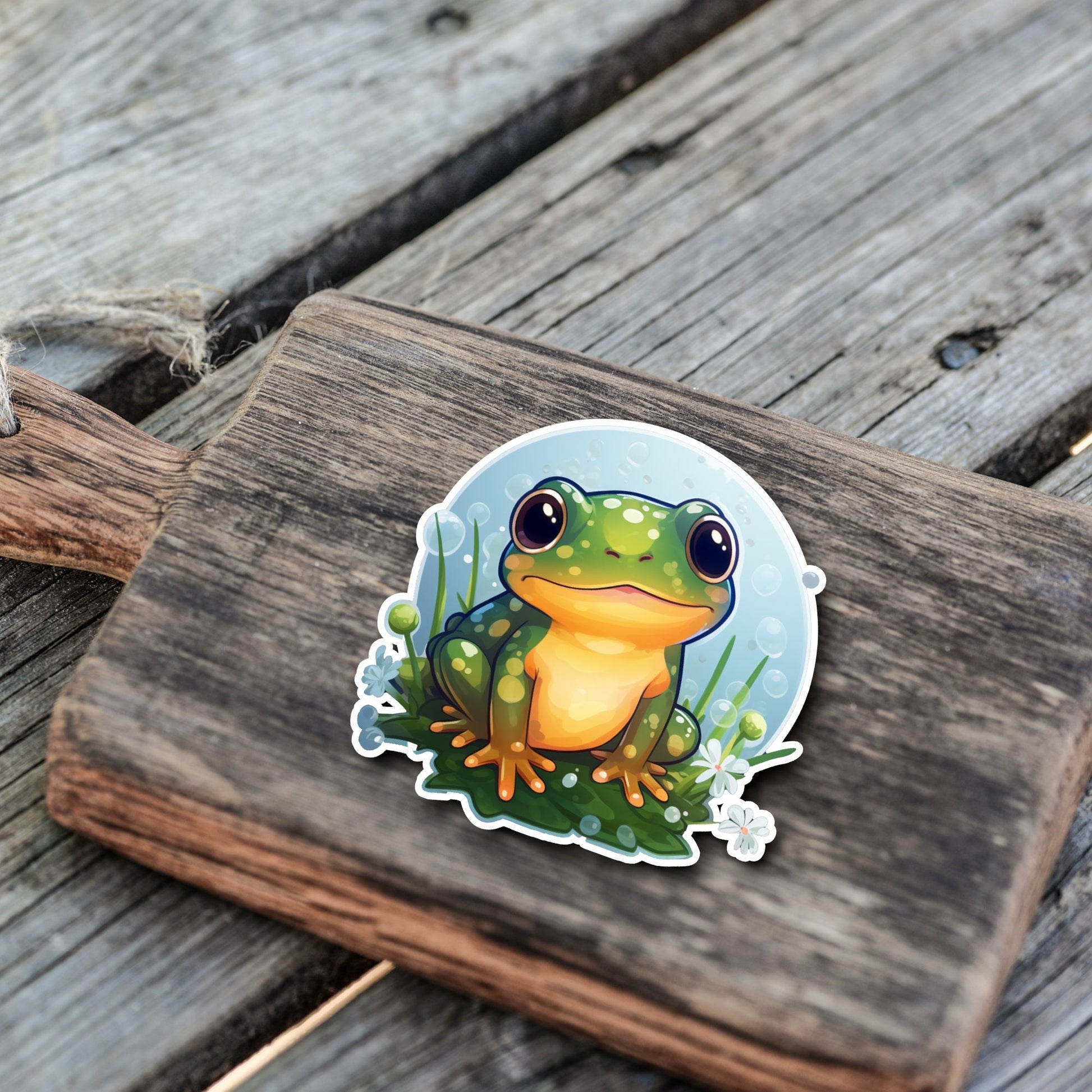 Niedliche Frosch Sticker | Frosch-Kollektion | StickerHelden | Vinyl | Holo Sticker | Wasserdicht |
