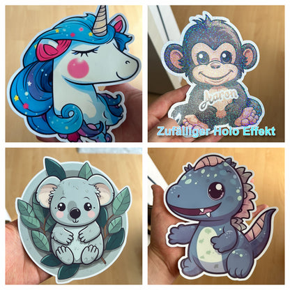 Niedliche Superhelden Sticker | Igel-Kollektion | Special Edition | StickerHelden | Holo Comic Helden Süße Geschenk Weihnachten Geburtstag