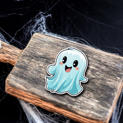 Niedlicher Geist Halloween Sticker | Halloween-Kollektion | Special Edition | StickerHelden | Holo Sticker | Wasserdicht Halloween