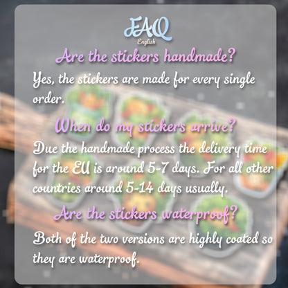 Niedliche Elch Sticker | Elch-Kollektion | StickerHelden | Vinyl | Holo Sticker | Wasserdicht | Moose Sticker