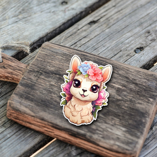 Niedliche Lama Sticker | Lama-Kollektion | StickerHelden | Vinyl | Holo Sticker | Wasserdicht