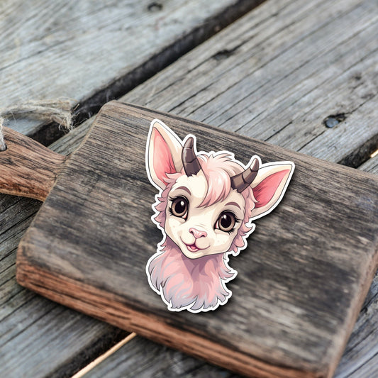 Niedliche Ziege Sticker | Ziegen-Kollektion | StickerHelden | Vinyl | Holo Sticker | Wasserdicht