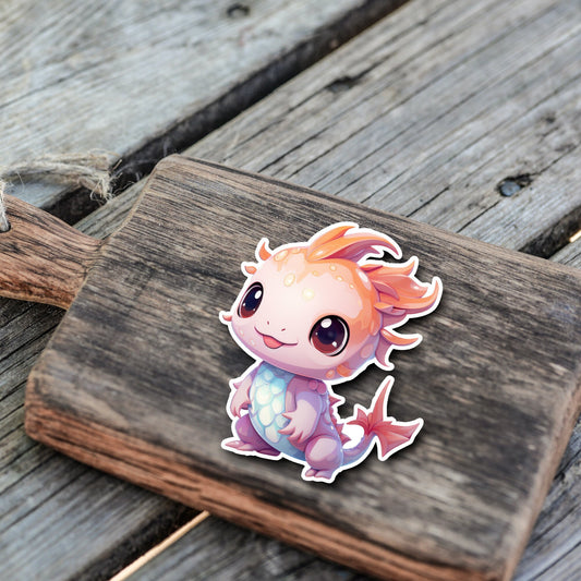 Niedliche Axolotl Sticker | Axolotl-Kollektion | StickerHelden | Vinyl | Holo Sticker | Wasserdicht
