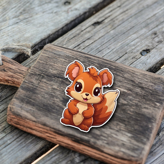 Niedliche Eichhörnchen Sticker | Eichhörnchen-Kollektion | StickerHelden | Vinyl | Holo Sticker | Wasserdicht