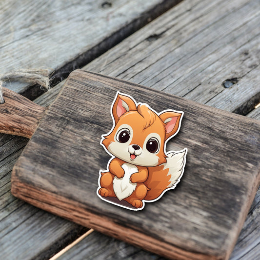 Niedliche Eichhörnchen Sticker | Eichhörnchen-Kollektion | StickerHelden | Vinyl | Holo Sticker | Wasserdicht