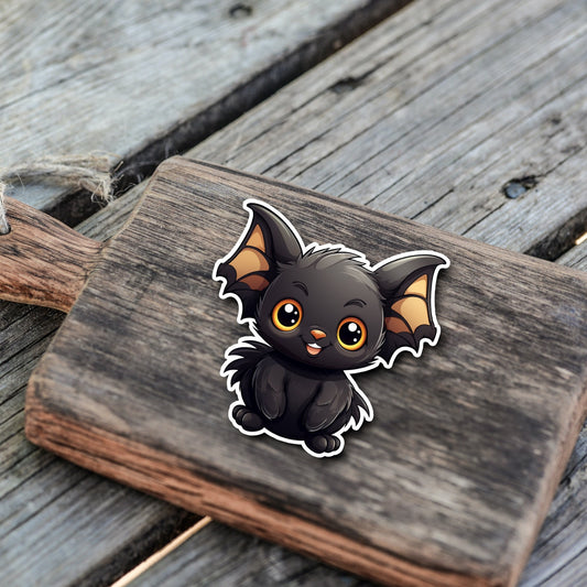 Niedliche Fledermaus Sticker | Fledermaus-Kollektion | StickerHelden | Vinyl | Holo Sticker | Wasserdicht | Halloween Sticker