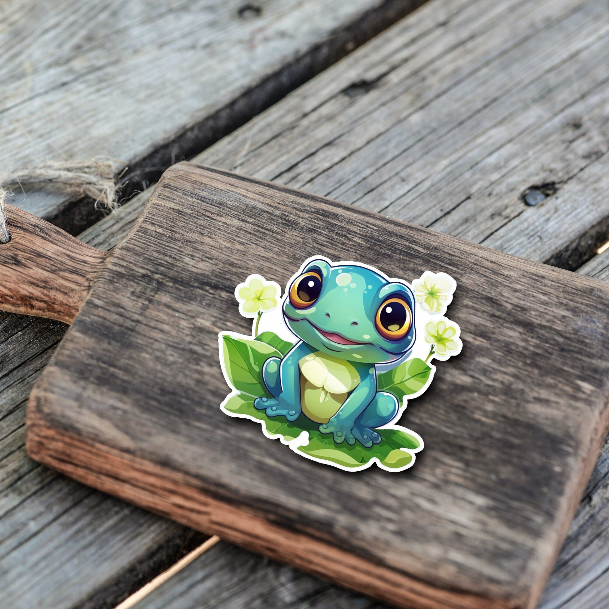 Niedliche Frosch Sticker | Frosch-Kollektion | StickerHelden | Vinyl | Holo Sticker | Wasserdicht |