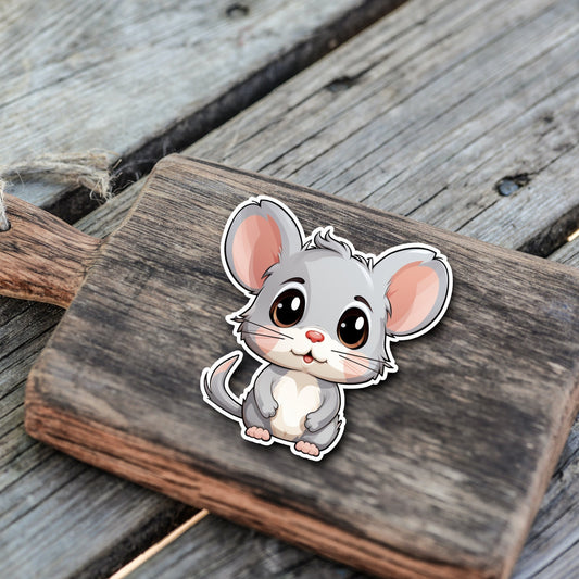 Niedliche Maus Sticker | Mäuse-Kollektion | StickerHelden | Vinyl | Holo Sticker | Wasserdicht |