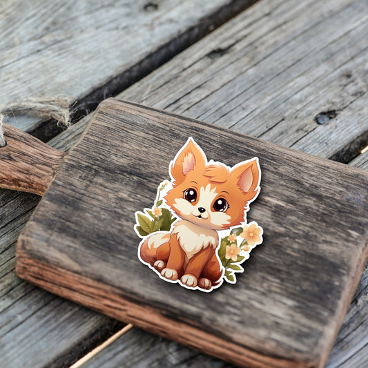 Niedlicher Fuchs Sticker | Fuchs-Kollektion | StickerHelden | Vinyl | Holo Sticker | Wasserdicht |