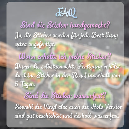 Niedliche Elch Sticker | Elch-Kollektion | StickerHelden | Vinyl | Holo Sticker | Wasserdicht | Moose Sticker