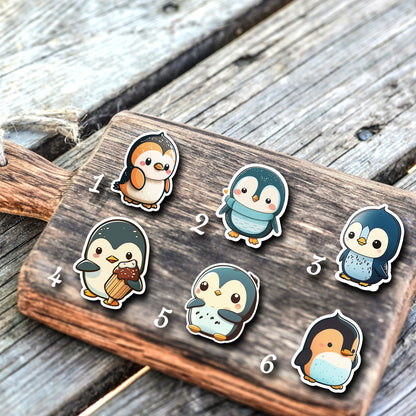 Pinguin-Sticker, Antarktis-Aufkleber, handgefertigte Sticker, hochwertige Tierdekoration, Pinguinmotive, individuelle Auswahl, schnelle Bearbeitung, schneller Versand, Geschenkidee, Kreativität, einzigartige Details