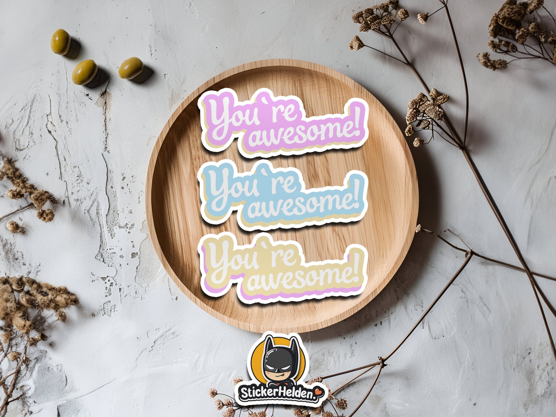 You're awesome! Sticker | Retro | Wasserdicht | StickerHelden | Vinyl | Decal