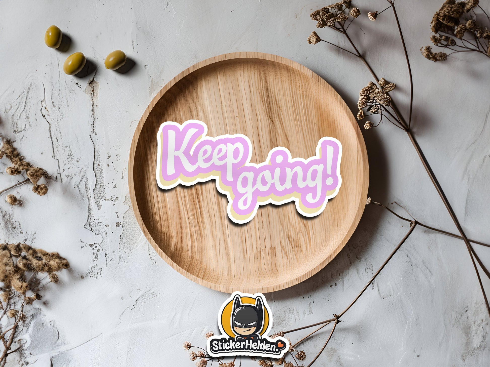 Keep going! Sticker | Retro | Wasserdicht | StickerHelden | Vinyl | Decal | Laptop Sticker | Motivation