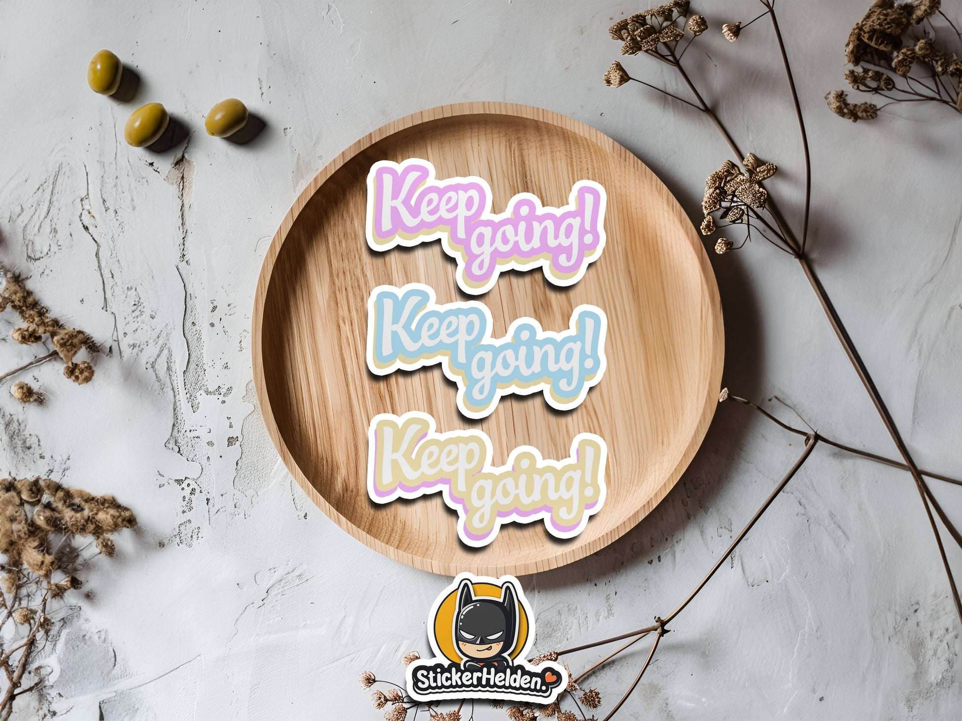 Keep going! Sticker | Retro | Wasserdicht | StickerHelden | Vinyl | Decal | Laptop Sticker | Motivation