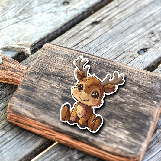 Niedliche Elch Sticker | Elch-Kollektion | StickerHelden | Vinyl | Holo Sticker | Wasserdicht | Moose Sticker